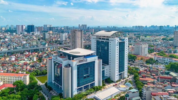 Toàn cảnh ĐH Kinh tế Quốc dân. (Ảnh: Lê Vượng)