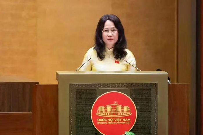 Bộ trưởng Bộ Văn hóa, Thể thao và Du lịch Lâm Thị Phương Thanh. Ảnh: Media Quốc hội.