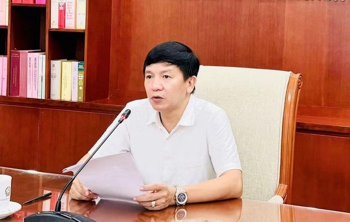 Phó Cục trưởng Cục Quản lý chất lượng Phạm Quốc Khánh phát biểu tại tập huấn.