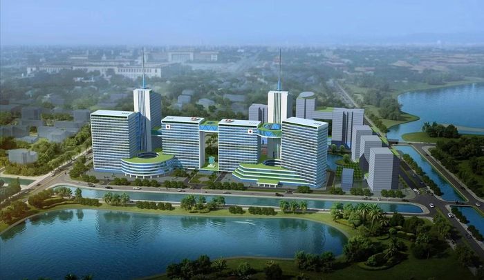 Phối cảnh Khu phức hợp y tế - chăm sóc sức khỏe người cao tuổi tại phường Hoàng Mai. Ảnh: CĐT