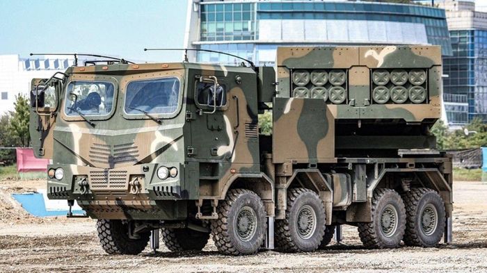 Một hệ thống pháo phản lực phóng loạt K239 Chunmoo của Hàn Quốc. Ảnh: Defence24
