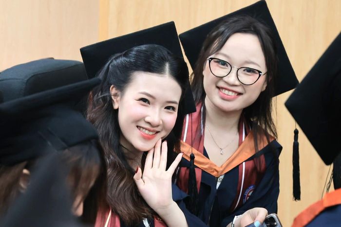Sinh viên trường đại học ở Hà Nội. Ảnh: HANU.