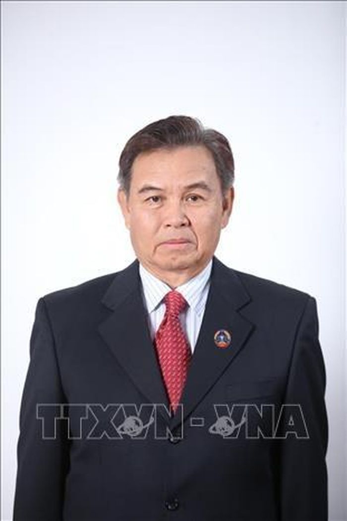 Đồng chí Saysomphone Phomvihane, Ủy viên Bộ Chính trị Trung ương Đảng, Chủ tịch Quốc hội nước Cộng hòa Dân chủ Nhân dân Lào. Ảnh: TTXVN phát