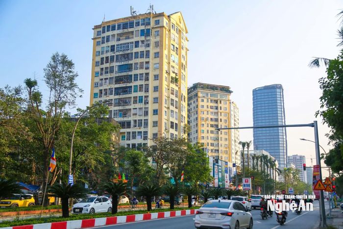 Đô thị Vinh (cũ) thu hút nhiều nhà đầu tư về bất động sản, thương mại, dịch vụ. Ảnh: Đình Tuyến