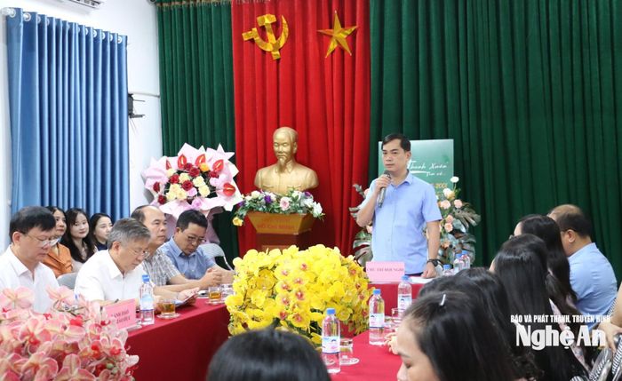 Quang cảnh cuộc làm việc. Ảnh: Mỹ Hà