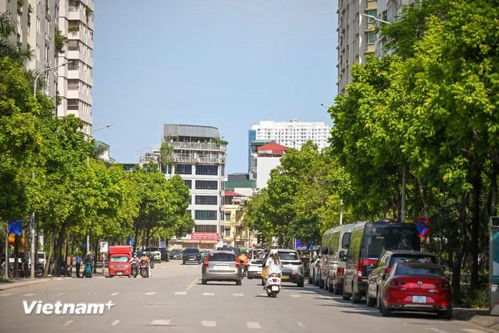 Không gian trước cổng công viên Cầu Giấy trên phố Thành Thái sẽ thành nơi giao lưu văn hóa, tổ chức các lễ hội âm nhạc, triển lãm nghệ thuật đương đại, trình diễn sắp đặt; hội chợ việc làm, ngày hội gia đình do doanh nghiệp tài trợ, chiến dịch cộng đồng,... (Ảnh: Minh Sơn/Vietnam+)