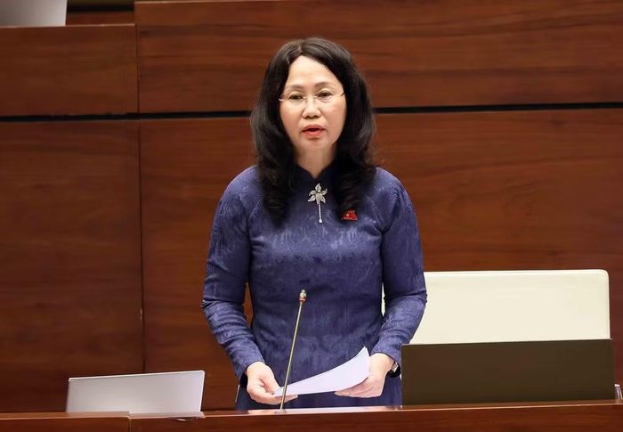 Bộ trưởng Bộ Văn hóa, Thể thao và Du lịch Lâm Thị Phương Thanh làm rõ một số nội dung đại biểu Quốc hội quan tâm. (Ảnh: An Đăng/TTXVN)