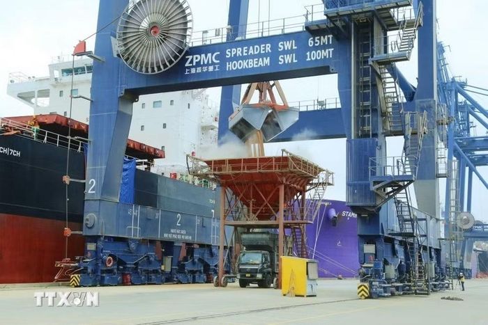 Công ty Trách nhiệm hữu hạn Cảng Container quốc tế Cái Lân (CICT), đơn vị quản lý, khai thác bến số 2,3,4 của Cảng Cái Lân. (Ảnh: TTXVN phát)