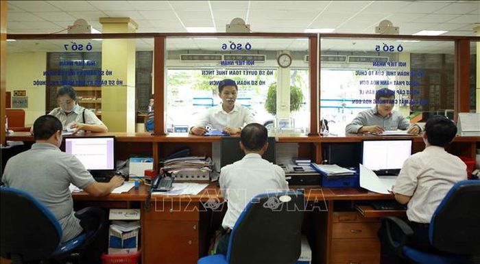 Hoạt động tại Cục Thuế Hà Nội. Ảnh tư liệu (minh họa): TTXVN phát