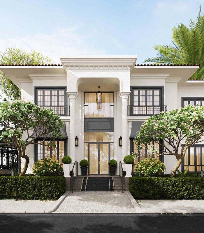 Biệt thự 600m2 hiện tại của vợ chồng Hoa khôi Thể thao Thu Hương. Ảnh FBNV.