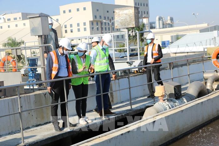 Hải Phòng đang triển khai thí điểm xây dựng phát triển mô hình khu công nghiệp sinh thái, hướng tới mô hình kinh tế tuần hoàn. Ảnh minh họa: Minh Thu- TTXVN