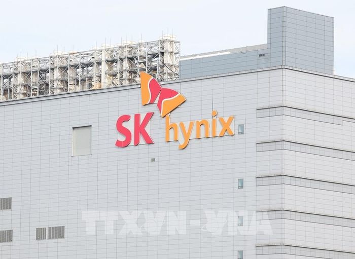 Trụ sở công ty sản xuất chip SK hynix tại Incheon, Hàn Quốc. Ảnh: Yonhap/TTXVN