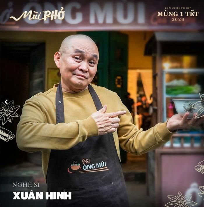Nghệ sĩ Xuân Hinh trong phim Mùi phở. Ảnh: FBNV