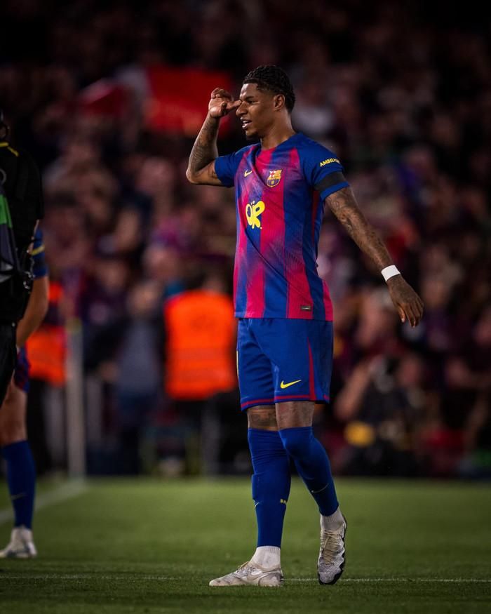 Marcus Rashford trở lại Man United sau mùa giải hồi sinh tại Barcelona, nhưng tương lai của tiền đạo người Anh vẫn chưa được xác định. Ảnh: Barcelona