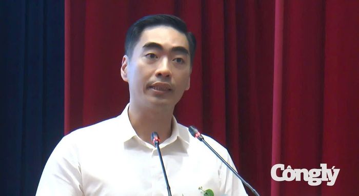 Ông Bùi Thái Hùng, Chánh án TAND tỉnh Đồng Tháp phát biểu khai mạc hội nghị,
