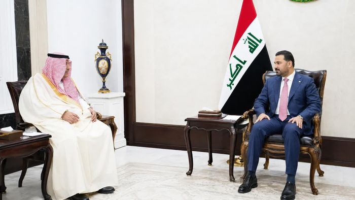 Thủ tướng al-Zaidi đã tiếp Giám đốc Cơ quan Tình báo Saudi Arabia Ali al-Humaidan tại Baghdad. Ảnh: Arab News Pakistan.