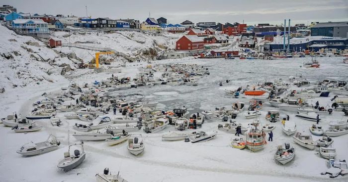 Greenland vùng lãnh thổ tự trị thuộc Đan Mạch, có quyền quản lý các nguồn tài nguyên thiên nhiên. Ảnh: AFP.