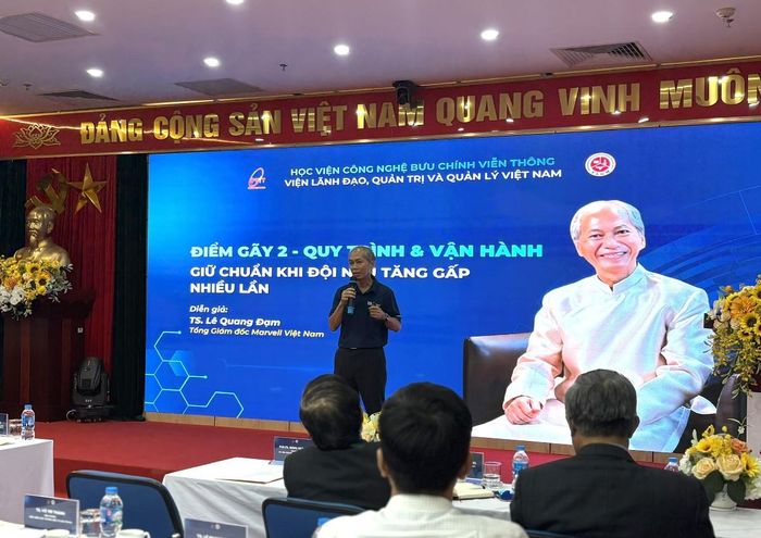 TS. Lê Quang Đạm, CEO Marvell Technology Việt Nam, phát biểu tại CEO Forum Quý 3/2026.