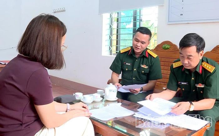 Ban Chỉ huy quân sự xã Vạn Xuân đã rà soát hồ sơ, giải đáp đơn đề nghị của ông Ngô Thực.