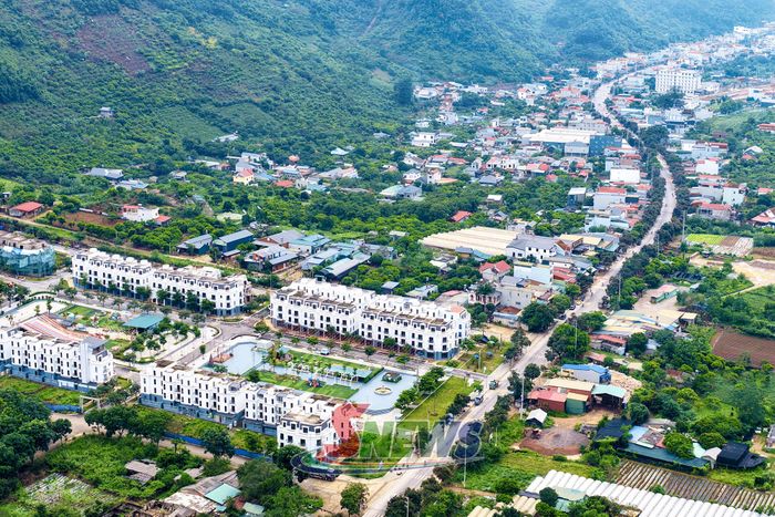 Một góc trung tâm phường Mộc Châu.