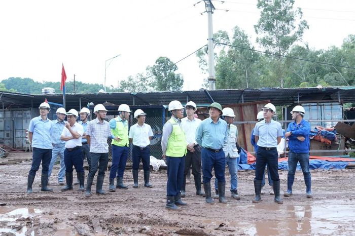 Phó Tổng giám đốc Tập đoàn TKV kiểm tra tiến độ tại hiện trường Dự án Nhà máy Nhiệt điện Na Dương II