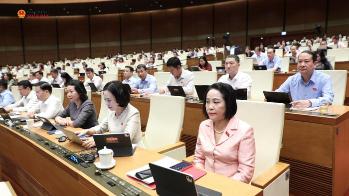 Phó Chủ tịch Quốc hội Nguyễn Thị Thanh tham dự phiên họp. Ảnh: Khánh Duy