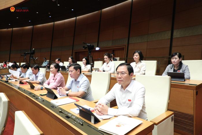 Các đại biểu tham dự phiên họp. Ảnh: Khánh Duy