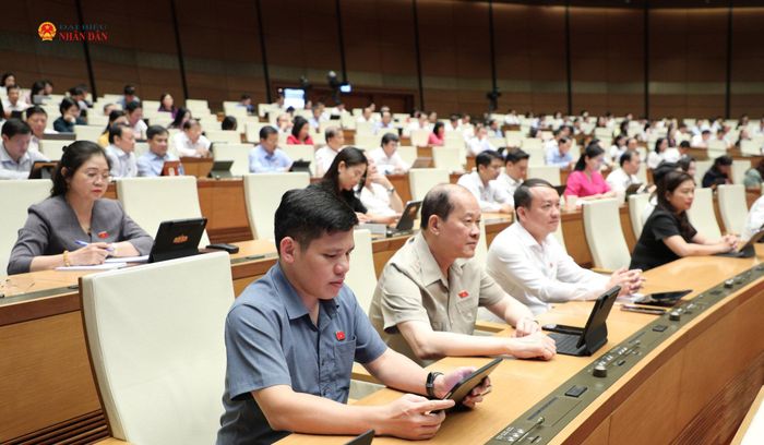 Các đại biểu tham dự phiên họp. Ảnh: Khánh Duy