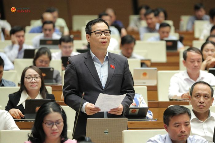 ĐBQH Đỗ Đức Hồng Hà (TP. Hà Nội) phát biểu. Ảnh: Hồ Long