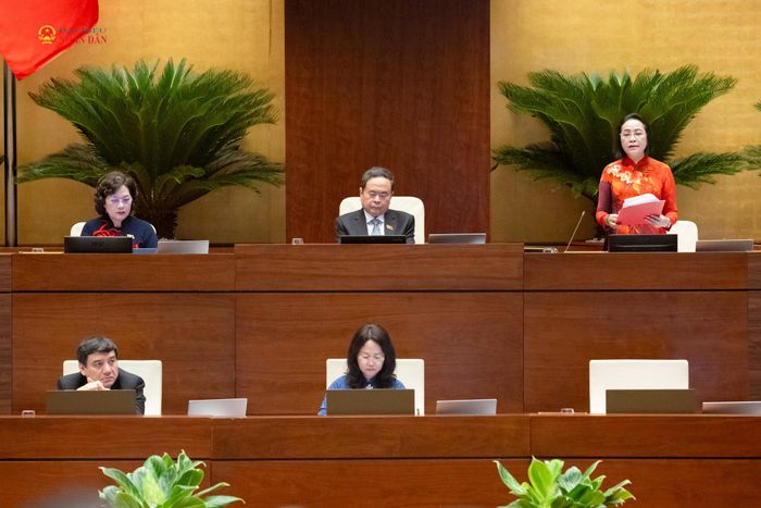 Chủ tịch Quốc hội Trần Thanh Mẫn chủ trì, Phó Chủ tịch Quốc hội Nguyễn Thị Thanh điều hành phiên thảo luận về dự án Luật sửa đổi, bổ sung một số điều của Luật Xuất bản