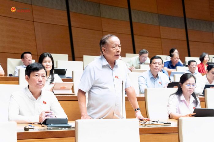 ĐBQH Nguyễn Văn Thân (TP. Hồ Chí Minh) phát biểu