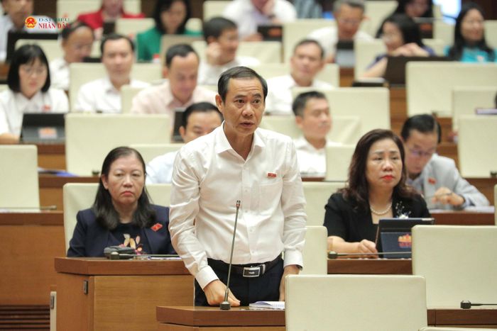 ĐBQH Nguyễn Thái Học (Đắk Lắk) phát biểu