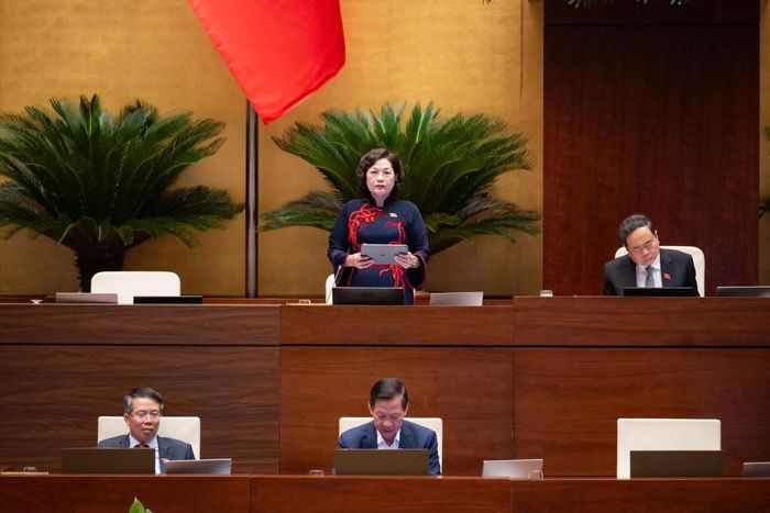 Phó Chủ tịch Quốc hội Nguyễn Thị Hồng điều hành phiên họp