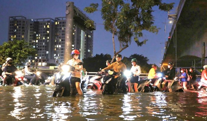 Nhiều cử tri cũng bức xúc về tình trạng ngập nước đô thị.