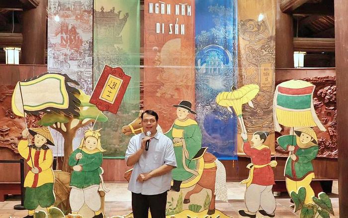 Ông Lê Xuân Kiêu, Giám đốc Trung tâm Hoạt động Văn hóa Khoa học Văn Miếu - Quốc Tử Giám.