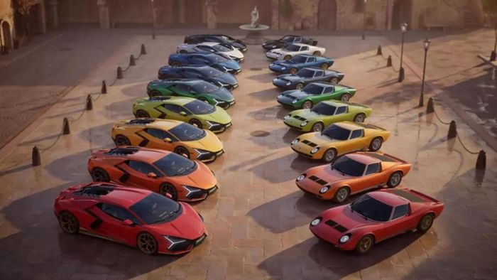 Lamborghini cung cấp 9 màu ngoại thất cho Revuelto Miura 60° Homage. Ảnh: Lamborghini