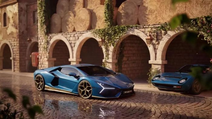 Mỗi xe Revuelto Miura 60° Homage còn có bảng đánh số với dòng chữ “Miura 60° - Serie Speciale 1 di 99”. Ảnh: Lamborghini