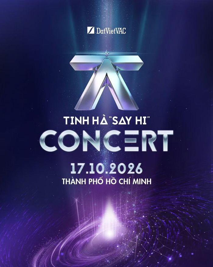 Trước đó ngày 1/8, Tinh Hà “Say Hi” lên thông báo ấn định lịch concert tại TP.HCM vào ngày 17/10.
