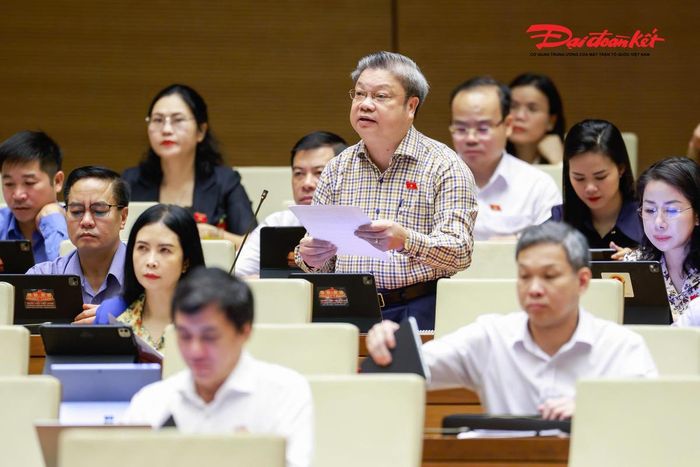 Đại biểu Bùi Văn Dũng phát biểu (Ảnh: Quang Vinh)