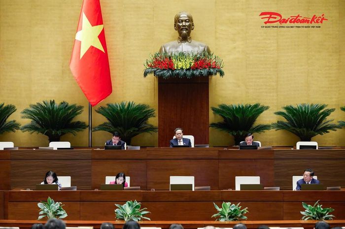 Chủ tọa điều hành phiên thảo luận. Ảnh: Quang Vinh