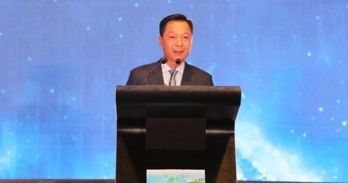 Phó Chủ tịch UBND tỉnh Lê Văn Ánh phát biểu chào mừng