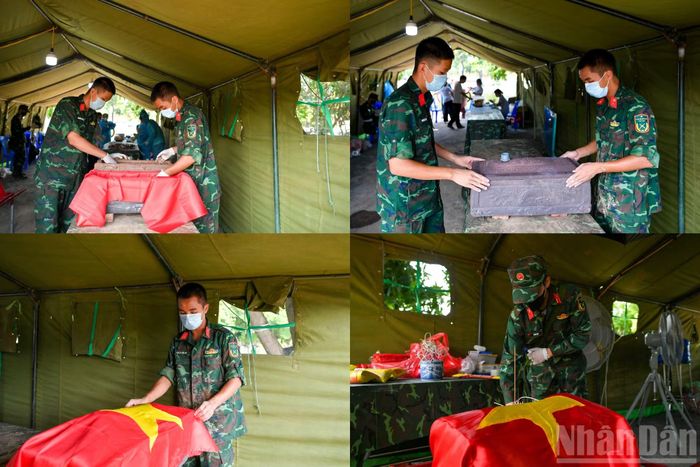 Thượng tá Trần Minh Tú, Phó Chủ nhiệm Chính trị Sư đoàn Bộ binh 301, Bộ Tư lệnh Thủ đô Hà Nội cho biết: Đối với các chiến sĩ trẻ, phần lớn là tân binh vừa nhập ngũ, chưa từng tiếp xúc với công việc tương tự, nên khi mới thực hiện nhiệm vụ có đôi chút bỡ ngỡ. Tuy nhiên, đơn vị đã tổ chức tập huấn, quán triệt tư tưởng kỹ lưỡng ngay tại thực địa. Nhờ đó, 100% cán bộ, chiến sĩ đều thấu hiểu ý nghĩa lớn lao của công việc tri ân này. Bằng tinh thần trách nhiệm, lòng biết ơn và sự tôn nghiêm tuyệt đối, các chiến sĩ trẻ đã vượt qua những trở ngại về tâm lý cũng như sự khắc nghiệt của thời tiết để hoàn thành xuất sắc nhiệm vụ.