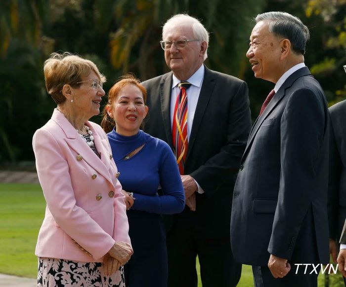 Tổng Bí thư, Chủ tịch nước Tô Lâm gặp bà Margaret Beazley, Thống đốc bang New South Wales (Australia). (Ảnh: Thống Nhất/TTXVN)