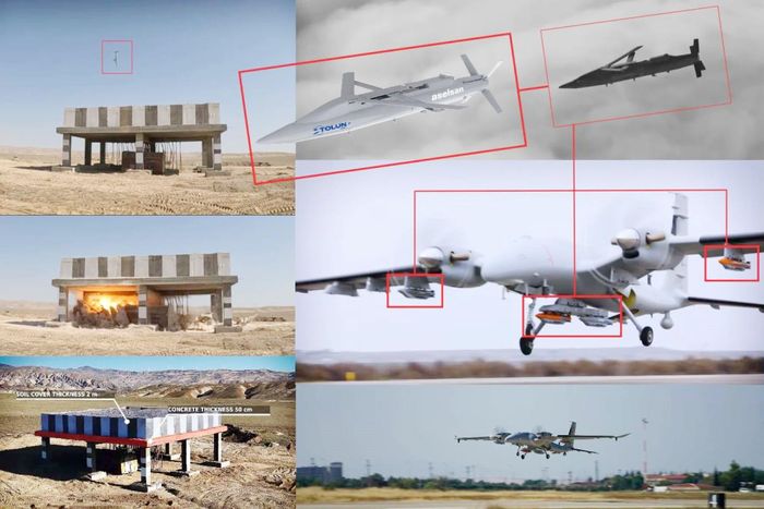 Hình ảnh UCAV Akinci triển khai bom TOLUN-P trong cuộc thử nghiệm. Ảnh: Baykar Technologies