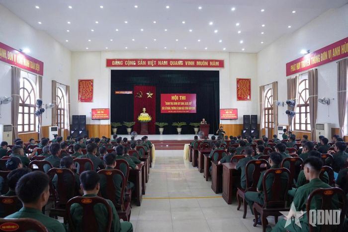 Quang cảnh khai mạc Hội thi “Doanh trại chính quy, xanh, sạch, đẹp” tại Lữ đoàn Đặc công Biệt động 1.