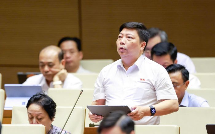  ĐB Nguyễn Vũ Trung. Ảnh: VIẾT CHUNG 