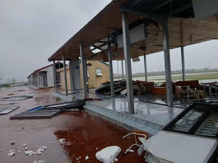 Điểm trường Tây Yên tại Trường Tiểu học Kỳ Thịnh (phường Vũng Áng) bị thiệt hại nặng do 2 cơn bão năm 2025. (Ảnh: tư liệu)