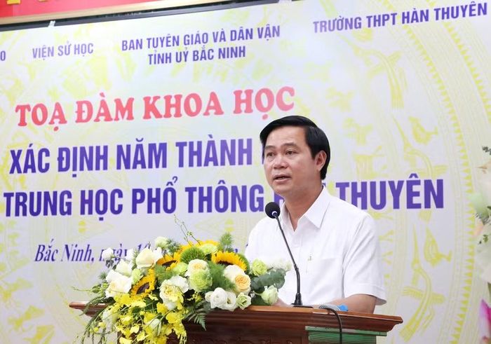 Phó Chủ tịch UBND tỉnh Bắc Ninh Lê Xuân Lợi phát biểu.