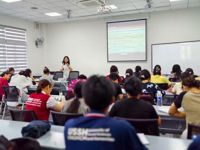 Lớp học tại Trường Đại học Khoa học Xã hội và Nhân văn (Đại học Quốc gia TPHCM).