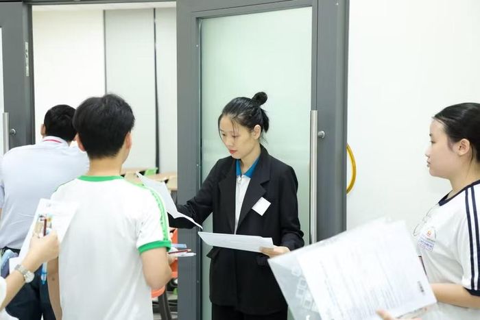 Thí sinh dự thi đánh giá năng lực do Đại học Quốc gia TPHCM tổ chức tại Trường Đại học Công nghiệp TPHCM.